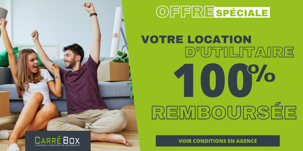 Carrébox | Garde meuble sécurisé à Lille, votre location d'utilitaire jusqu'à 100% remboursée